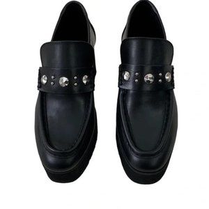Adorable~ MAJE STUDDED PLATFORM LOAFERS- SIZE 39 (8)-Like New